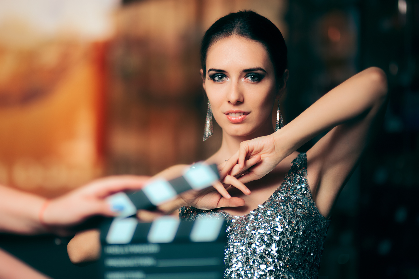 Glamorous Model Starring in Fashion Campaign Video Commercial